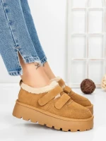 Ghete Dama din piele naturala 5W92 YELLOW | PANTOFUL