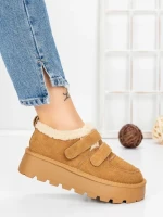 Ghete Dama din piele naturala 5W92 YELLOW | PANTOFUL