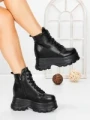 Ghete Dama cu Platforma 58WL30 BLACK | MEI