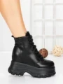 Ghete Dama cu Platforma 58WL30 BLACK | MEI