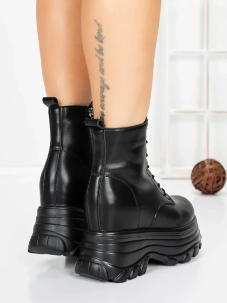 Ghete Dama cu Platforma 58WL31 BLACK | MEI