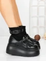 Ghete Dama cu Platforma 56WL12 BLACK | MEI