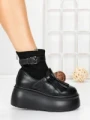 Ghete Dama cu Platforma 56WL12 BLACK | MEI