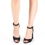 Ženski sandali z debelo peto XKK110 Črna | Mei