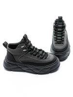 Ghete Barbati din piele naturala 88860 GREY | ADVANCER