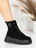 Ghete Dama cu Platforma 5AH59 BLACK | MEI