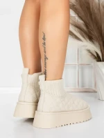 Ghete UG Dama 8733 BEIGE | MEI