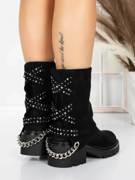 Ghete Dama Imblanite 5GS2 BLACK | MEI