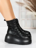 Ghete Dama cu Platforma 56WL11 BLACK | MEI
