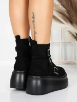 Ghete Dama cu Platforma 56WL13 BLACK | MEI