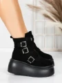 Ghete Dama cu Platforma 56WL13 BLACK | MEI