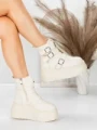 Ghete Dama cu Platforma 56WL13 BEIGE | MEI