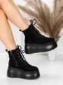Ghete Dama cu Platforma 56WL16 BLACK | MEI