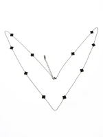 Colier YP-40 ARGINTIU-NEGRU | MEI