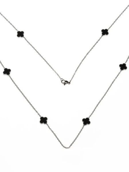 Colier YP-40 ARGINTIU-NEGRU | MEI