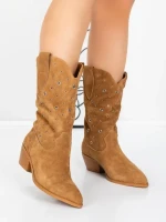 Ciocate Dama din piele naturala 52AD9 YELLOW | PANTOFUL