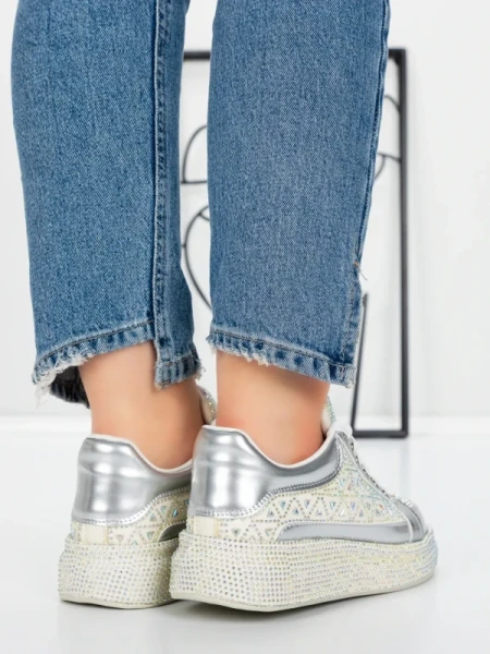 Sneakers Dama 5WL91 SILVER | MEI