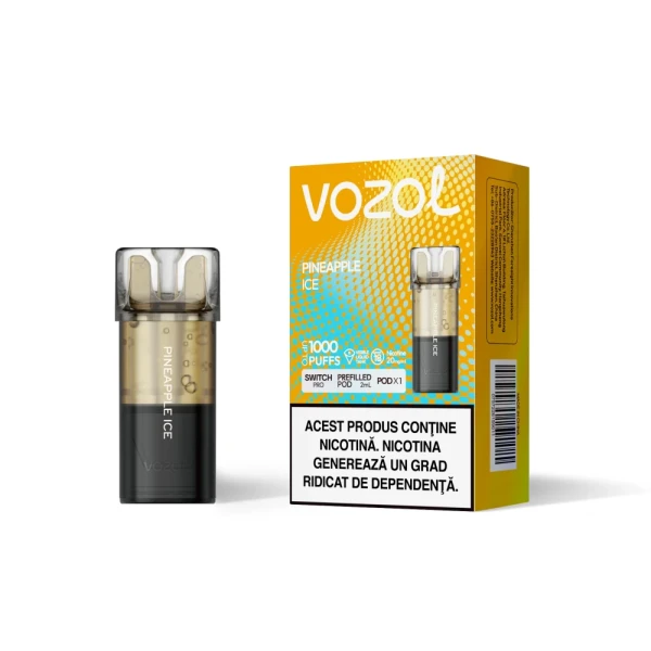 Narghilea electronica reincarcabila SWITCH PRO PINEAPPLE ICE SINGLE POD | GALASUN