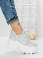 Pantofi Sport Dama cu Platforma 1A05 WHITE | MEI