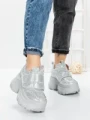 Pantofi Sport Dama cu Platforma 1A05 SILVER | MEI