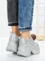Pantofi Sport Dama cu Platforma 1A05 SILVER | MEI