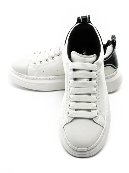 Pantofi Sport Barbati din piele naturala 3221X WHITE-BLACK | ADVANCER
