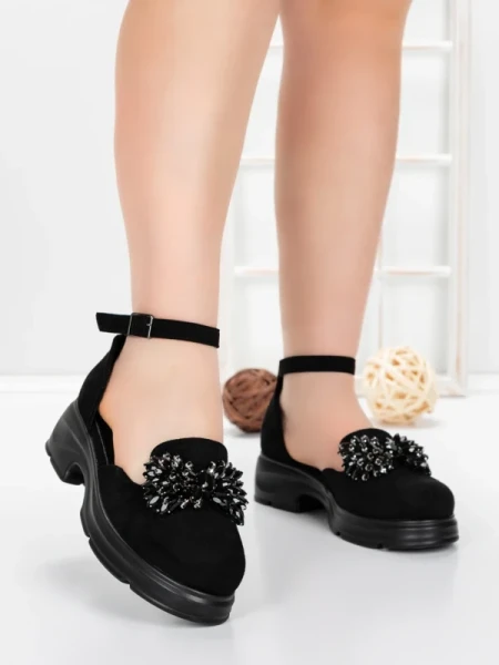 Pantofi Casual Dama 5H55 BLACK | MEI