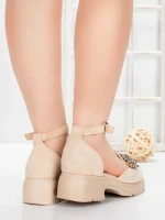 Pantofi Casual Dama 5H55 BEIGE | MEI