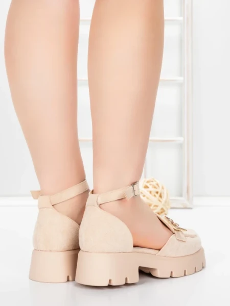 Pantofi Casual Dama 5H60 BEIGE | MEI