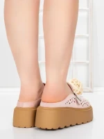 Papuci Dama cu Platforma 5WL113 PINK | MEI