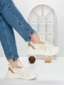 Sneakers Dama 5WL122 BEIGE | MEI