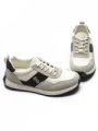 Pantofi Sport Barbati din piele naturala 5309 WHITE-BLACK | ADVANCER