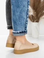 Balerini Dama din piele naturala N3301 CREAM | ADVANCER