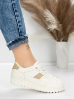 Pantofi Sport Dama din piele naturala KM5503 APRICOT | ADVANCER