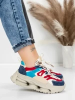 Pantofi Sport Dama din piele naturala 36899 BLUE | ADVANCER