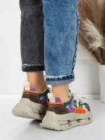 Pantofi Sport Dama din piele naturala 36899 BROWN | ADVANCER