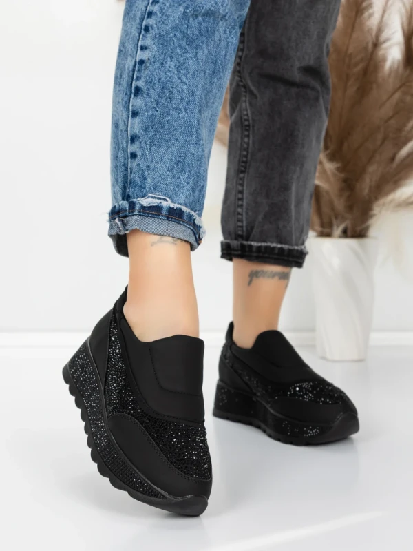 Sneakers Dama 5H63 BLACK | MEI