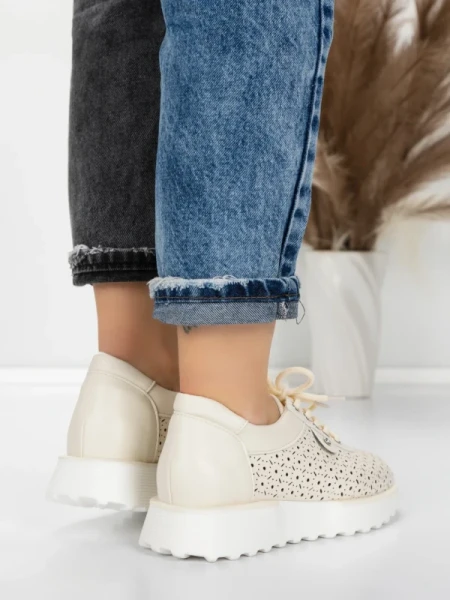 Sneakers Dama 5H69 BEIGE | MEI