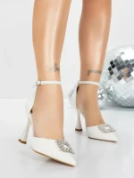 Pantofi Stiletto 5DC37 WHITE | MEI