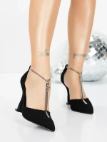 Pantofi Stiletto 5XKK78 BLACK | MEI