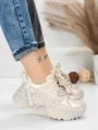 Pantofi Sport Dama din piele naturala 918-1 CHAMPAGNE | FRANCO GERARDO