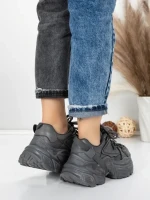 Pantofi Sport Dama din piele naturala 918-1 GREY | FRANCO GERARDO