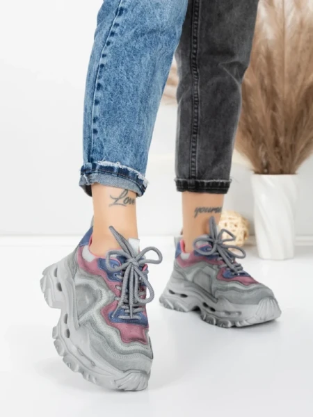 Pantofi Sport Dama din piele naturala HY2926-1 PINK | FRANCO GERARDO