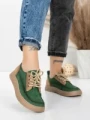 Pantofi Sport Dama din piele naturala 2535 GREEN | FRANCO GERARDO