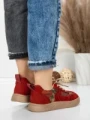 Pantofi Sport Dama din piele naturala 2536 RED | FRANCO GERARDO