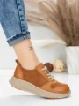 Pantofi Sport Dama din piele naturala 16-2 BROWN | FRANCO GERARDO