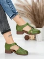 Sandale Dama din piele naturala 1171 GREEN | FORMATIONE