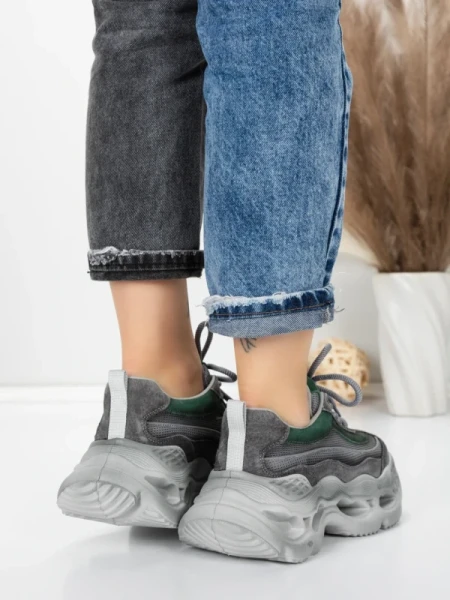 Pantofi Sport Dama din piele naturala HY6376 GREEN | FRANCO GERARDO