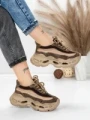 Pantofi Sport Dama din piele naturala HY6376 COFFEE | FRANCO GERARDO