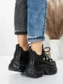 Pantofi Sport Dama cu Platforma 0897-33 BLACK | MEI